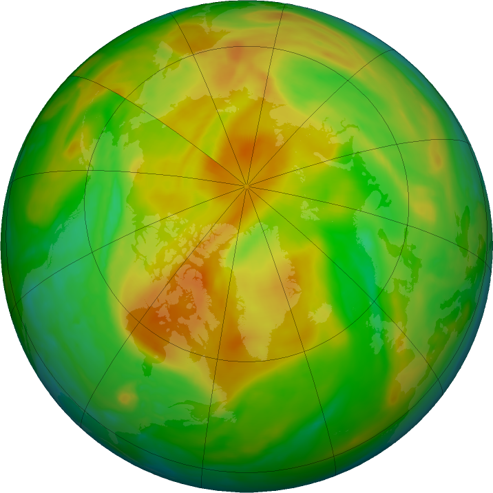 Arctic ozone map for 20 May 2023